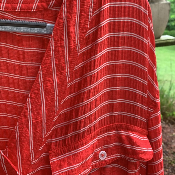 Lou & Grey by Loft Sunny Striped Tie Waist Jumpsuit size Small NWT - Picture 8 of 10